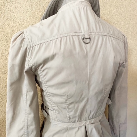 Armani Exchange Khaki Peplum Crop Jacket XS - Picture 6 of 11